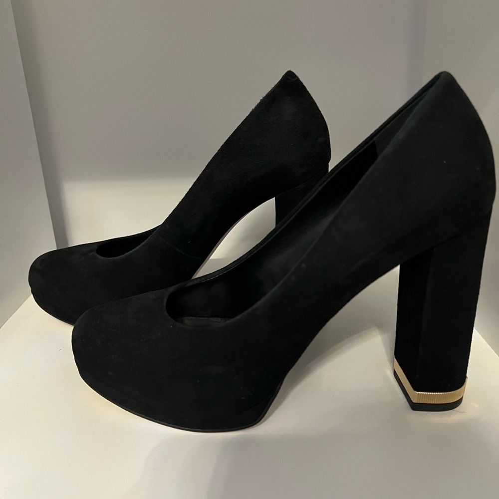 Michael Kors Chic Black Block Heel Pumps